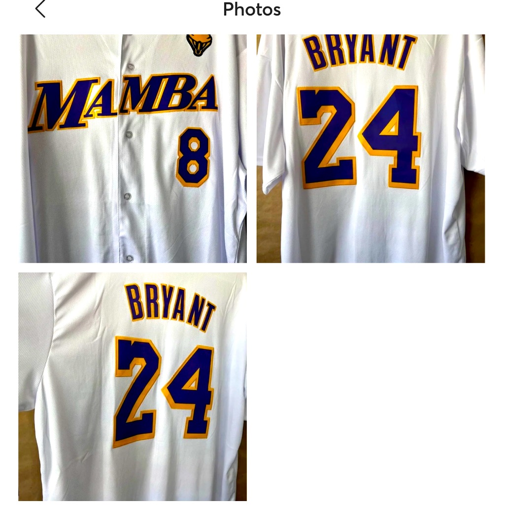 Brand New Kobe Mamba Bryant Baseball Jersey